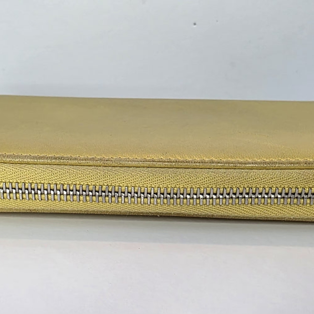 SOLD Chanel CC Zip Wallet – Yellow - Picture 4 of 8